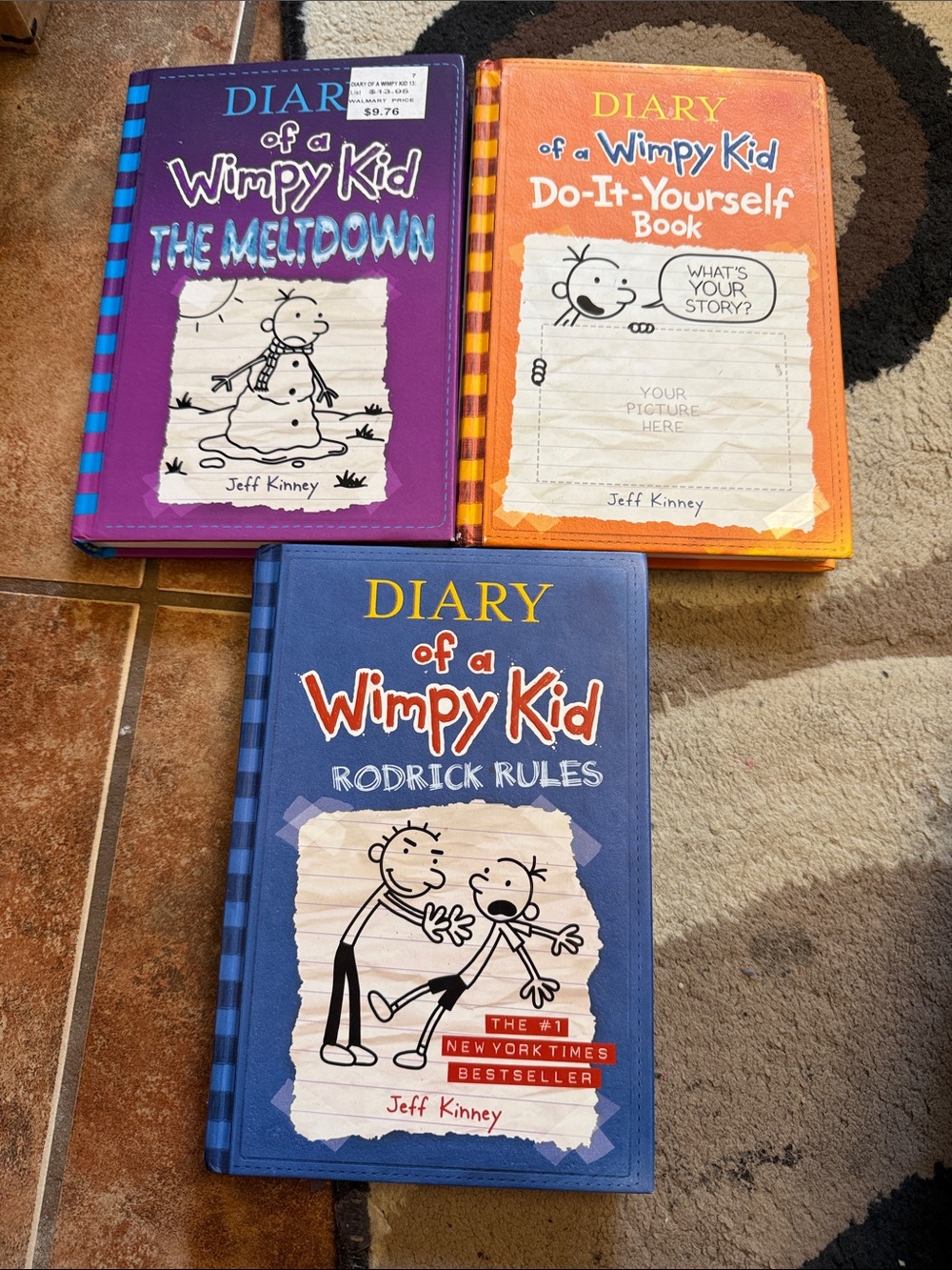 Diary of a Wimpy Kid Book Set — Blue, Purple & Orange Covers by Jeff Kinney
